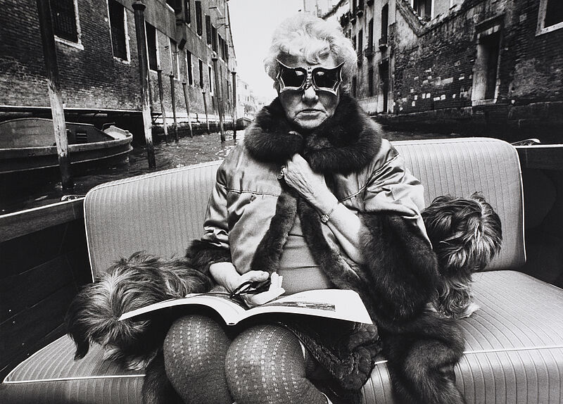 Stefan Moses, Peggy Guggenheim, Venedig, 1969