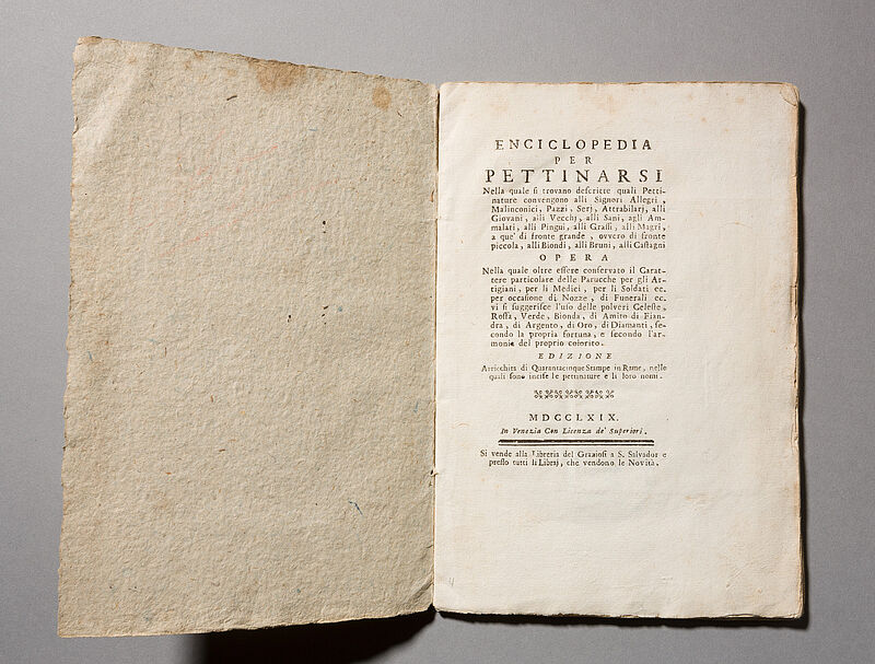 Enciclopedia per pettinarsi, 1769