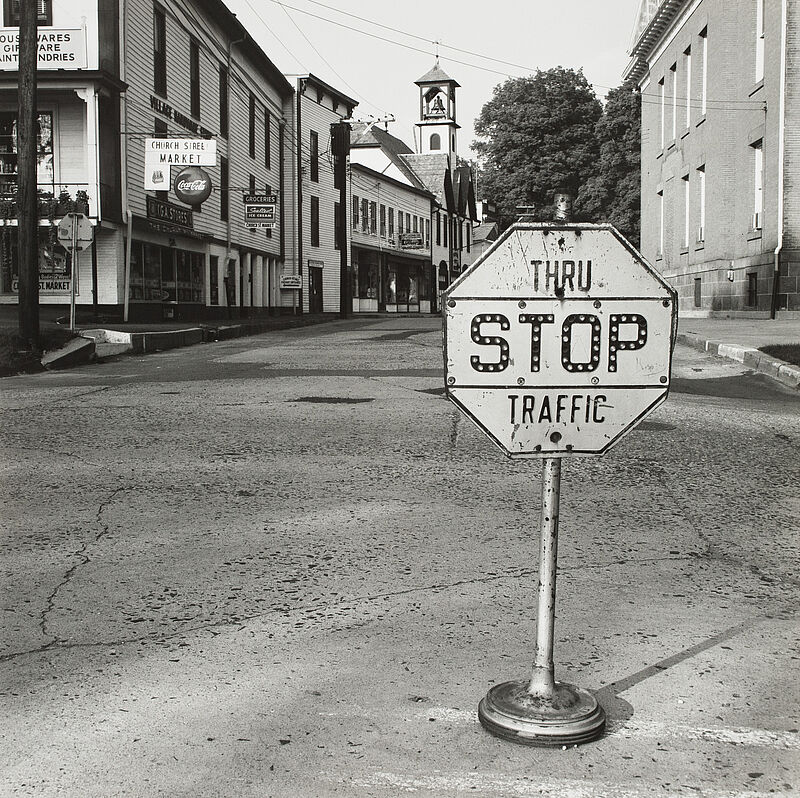 Hermann Landshoff, Straße mit Stop-Schild, USA, 1959