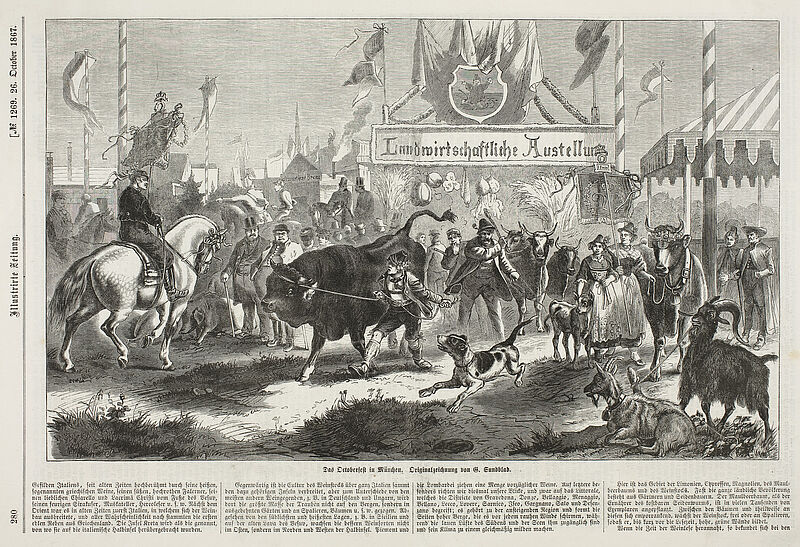 Gustav Sundblad, Grafik „Das Octoberfest in München“, 1867
