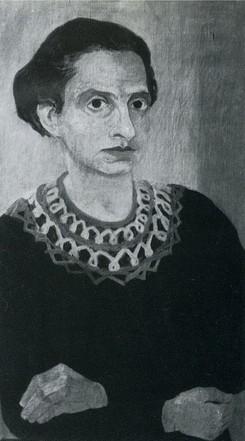 Maria Luiko, Selbstporträt [Verbleib unbekannt], 1935