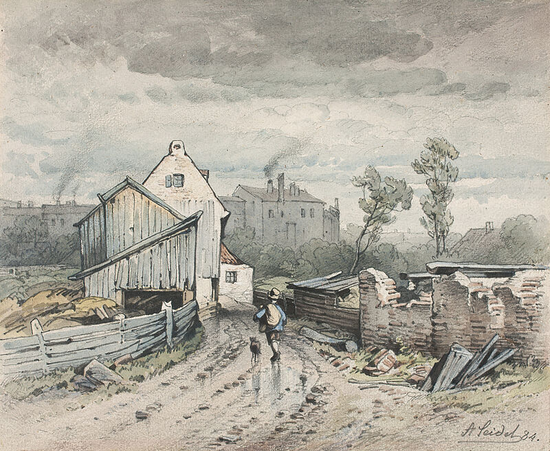 August Seidel, Gärtnereien am Fabrikweg, 1884