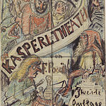 Franz von Pocci, Münchner Marionettentheater, Titelentwurf zu "Neues Kasperl-Theater von Fr. Pocci" (1/2), 1872