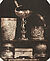 Ludwig Belitski, Sechs Silber- und Goldgefäße und ein silbernes Kästchen, deutsche Arbeiten, 17. Jahrhundert (aus: Vorbilder für Handwerker und Fabrikanten...), vor 1855