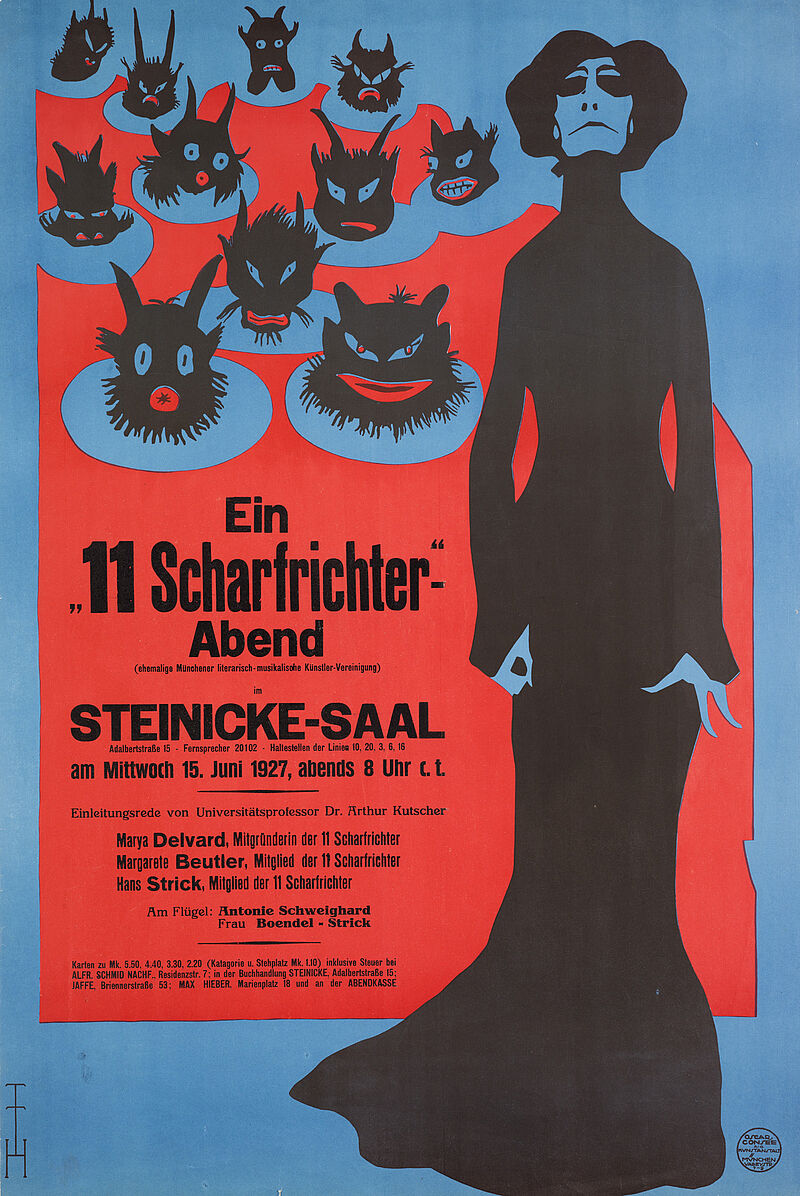 Thomas Theodor Heine, „Ein „11 Scharfrichter“-Abend / im STEINICKE-SAAL / am Mittwoch 15. Juni 1927“ (Originaltitel), 1927