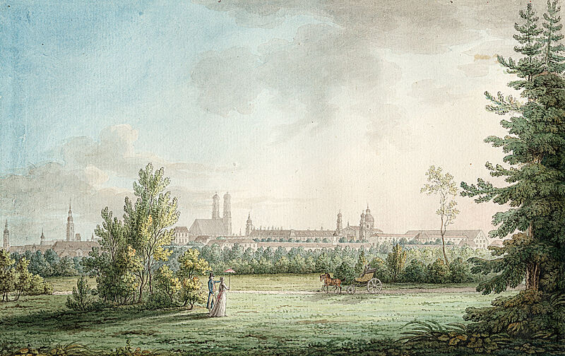 Simon Warnberger, Ansicht Münchens um 1795, um 1795