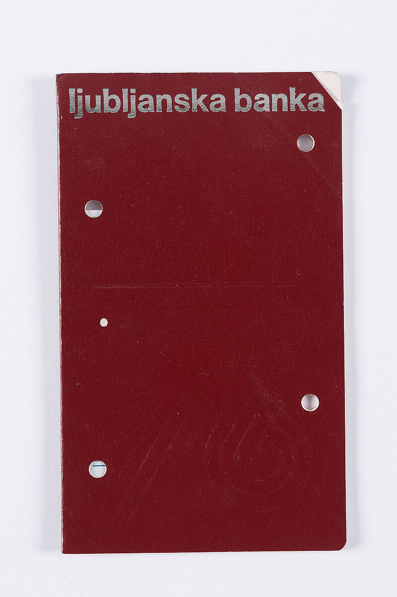 Sparbuch der ljublijanska banka (rot)