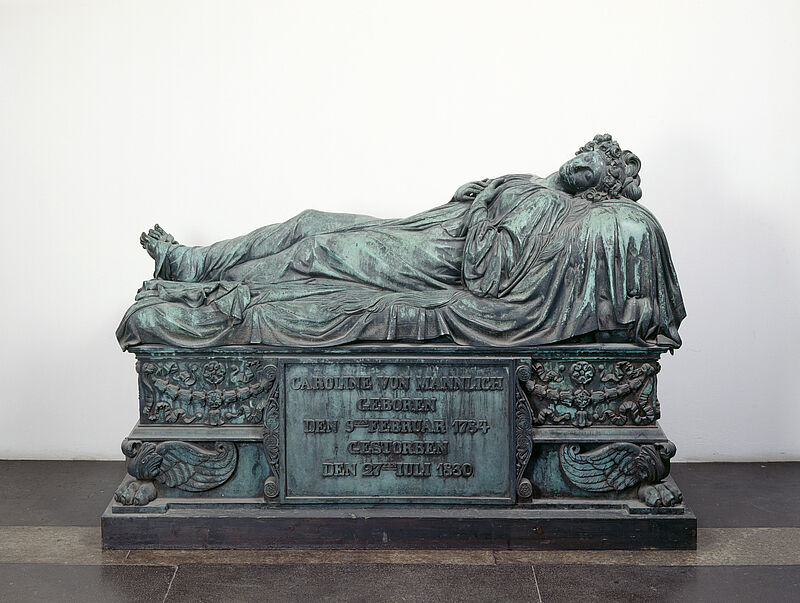 Johann Baptist Stiglmaier, Christian Daniel Rauch, Grabmal der Caroline von Mannlich, 1831 bis 1833