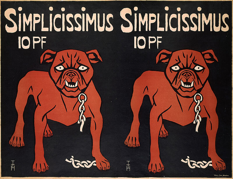 Thomas Theodor Heine, „SiMPLiCiSSiMUS / 10 PF“ (Originaltitel), 1897