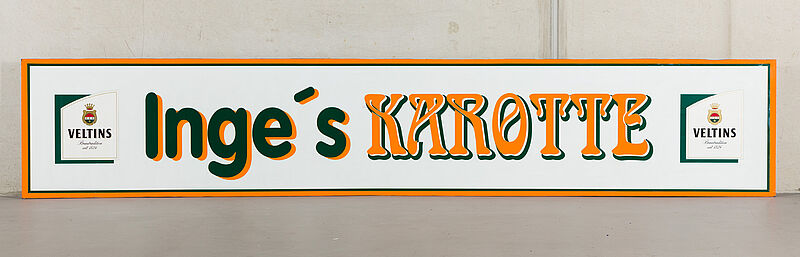 Ladenschild, "Inge's Karotte", um 1995