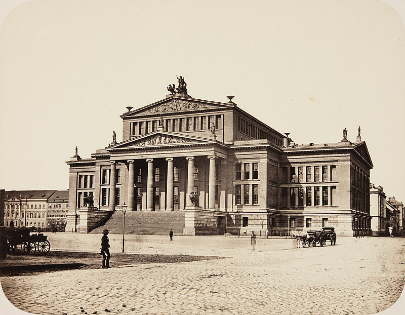 Leopold Ahrendts, Gendarmenmarkt mit Schauspielhaus (heute Konzerthaus), 1856–1858