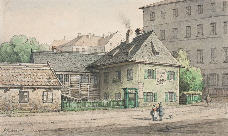 August Seidel, Hofbad an der St.-Anna-Straße, 1886