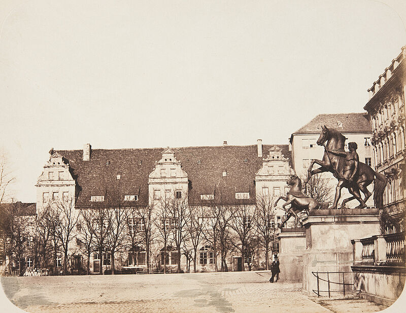 Leopold Ahrendts, Stadtschloss, Pferdestatuen der Gartentreppe, 1856–1858