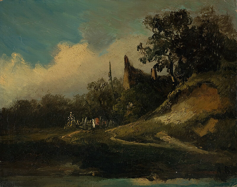 August Seidel, Landschaft, 19. Jh.