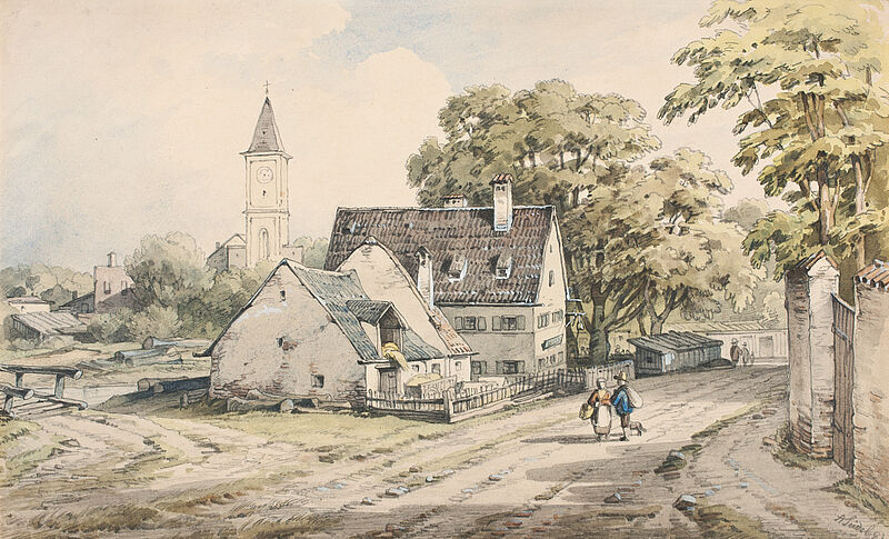 August Seidel, Gasthaus Buttermelchergarten, 1883
