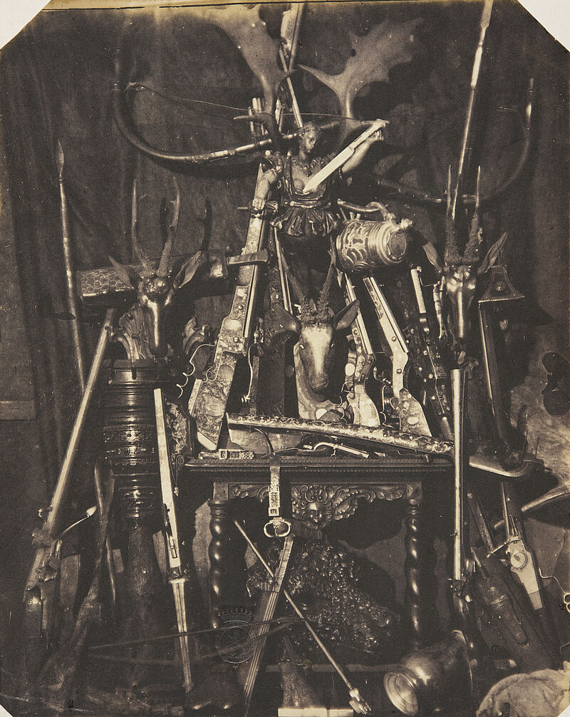 Ludwig Belitski, Gruppe von 34 verschiedenen Jagd-Gerätschaften, meist Büchsenmacher-Arbeiten, 16. u. 17. Jahrhundert (aus: Vorbilder für Handwerker und Fabrikanten...), vor 1855
