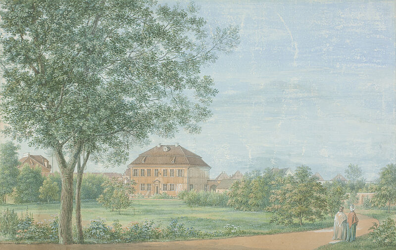 Kavaliersbau Schlossrondell Nymphenburg, um 1810