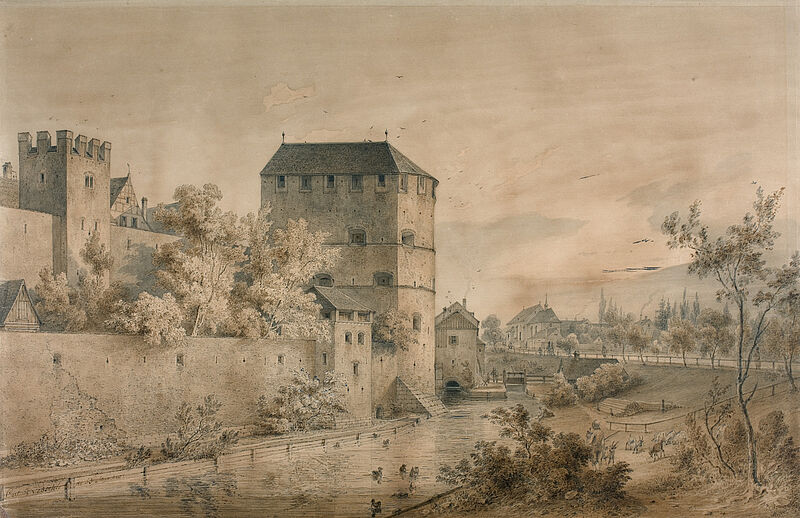 Carl August Lebschée, Jungfernturm, 1853