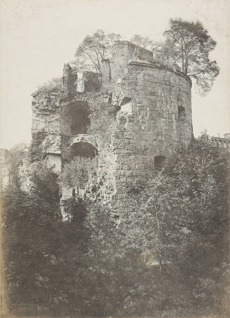 Charles Marville, Heidelberg, Schloss, Krautturm (Pulverturm, Gesprengter Turm)