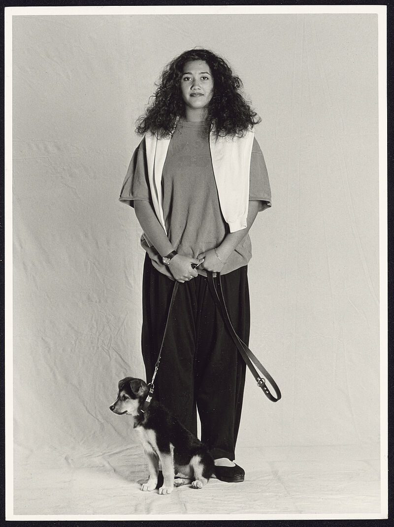 Kerstin Schuhbaum, o. T. (Hunde und ihre Besitzer – junger Hund), 1989
