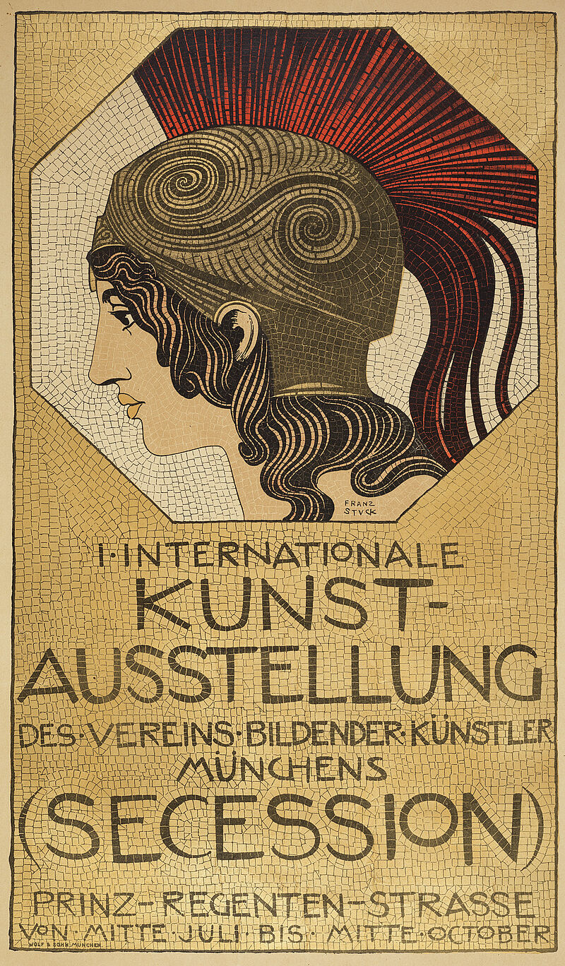 Franz von Stuck, „I. INTERNATIONALE / KUNST-AUSSTELLUNG / DES VEREINS BILDENDER KÜNSTLER MÜNCHENS / (SECESSION)“ (Originaltitel), 1893/1898