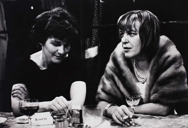 Stefan Moses, Ingeborg Bachmann, Zürich, Kronenhalle, 1966