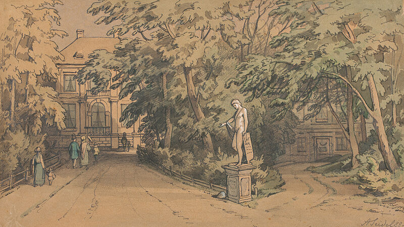August Seidel, Am Eingang zum Englischen Garten, 1888