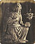 Ludwig Belitski, Engelstatue von Luca della Robbia, ein Viertel Naturgröße, 15. Jahrhundert (aus: Vorbilder für Handwerker und Fabrikanten...), vor 1855