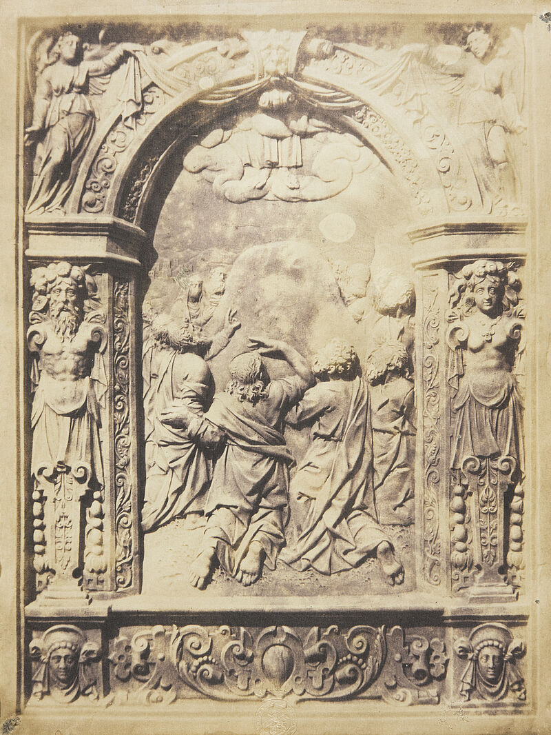 Ludwig Belitski, Relief „Christi Himmelfahrt“ (aus: Album für Künstler, Gewerbetreibende, Kunst-Freunde und Sammler), vor 1855