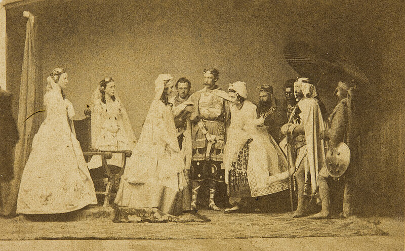 Joseph Albert, "Münchener Künstlermaskenfest 1862." (Originaltitel), Februar 1862