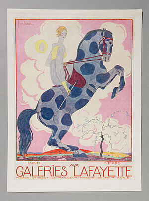 Georges Lepape, Werbeplakat: Galeries aux Lafayette Paris, von Georges Lepape, 1919