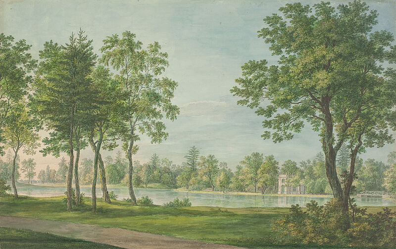 Nymphenburger Park – Ansicht des kleinen Sees