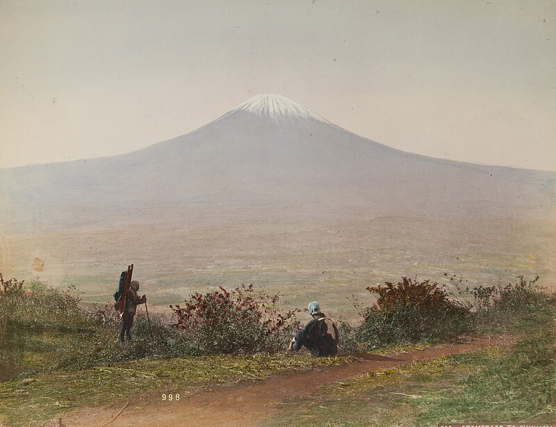 Kusakabe Kimbei, Otometoge to Fujiyama (Originaltitel), Um 1885