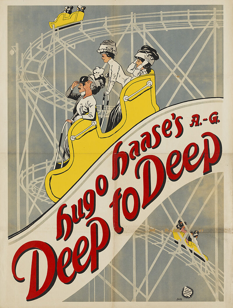 Fa. Lith. Adolph Friedländer, "Hugo Haase's A.G. - Deep to Deep" (Originaltitel), um 1911