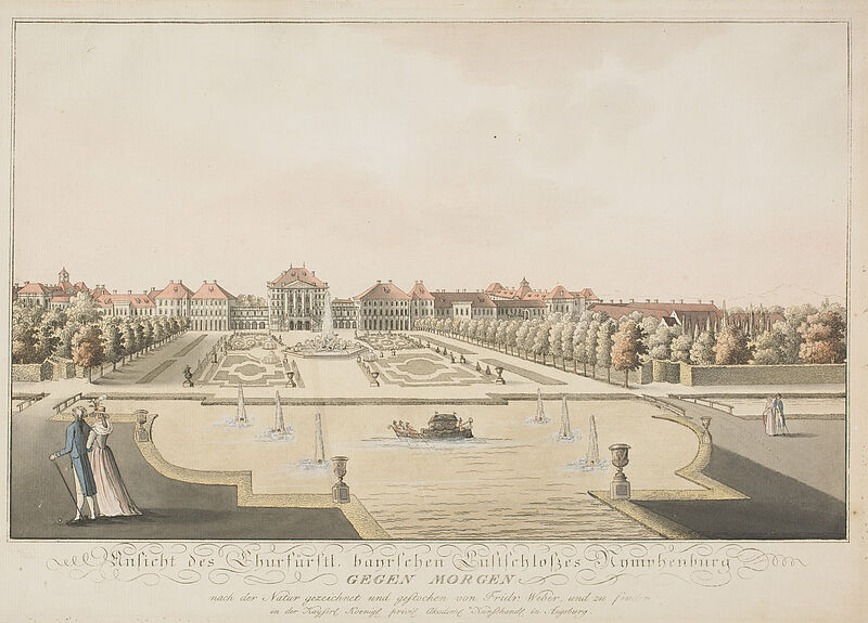 Friedrich Weber, Schloss Nymphenburg, 1840