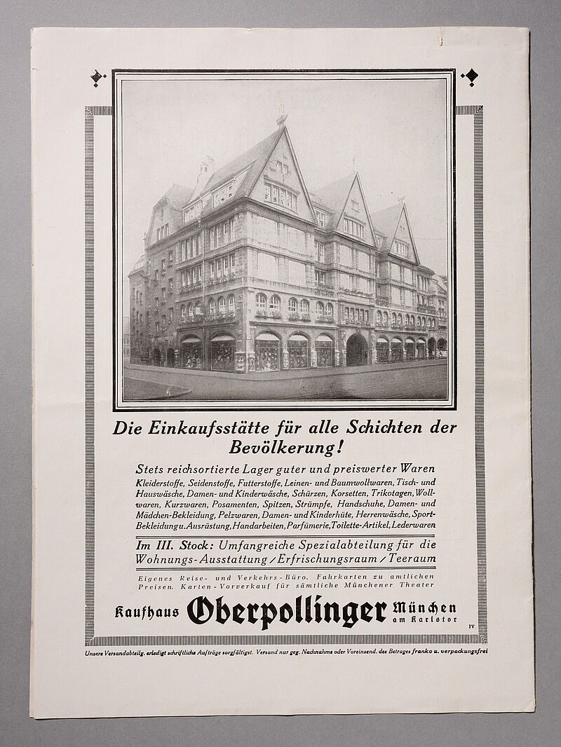 Julie Haase-Werkenthin, Ullstein Verlag, Kaufhauskatalog: Die Mode im Juli, Modenblatt des Hauses Oberpollinger-München, Juli 1927
