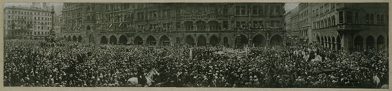 Michael Obergassner, Der Metzgersprung auf dem Münchner Marienplatz, 1928