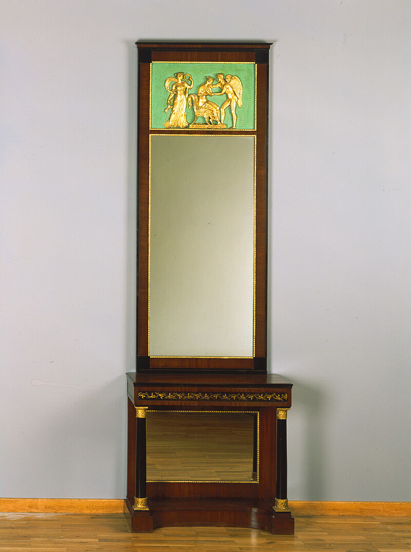 Spiegel (zu Konsoltisch M-66/3458), wohl Mainz, um 1820