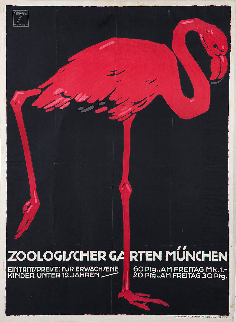 Ludwig Hohlwein, „ZOOLOGISCHER GARTEN MÜNCHEN“ (Originaltitel), 1915