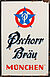 Boos und Hahn, Reklameschild "Pschorr Bräu München", um 1950