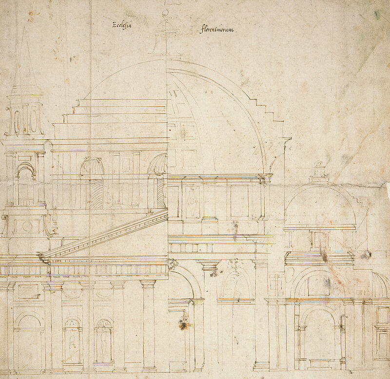 Entwurf für die Kirche San Giovanni dei Fiorentini in Rom