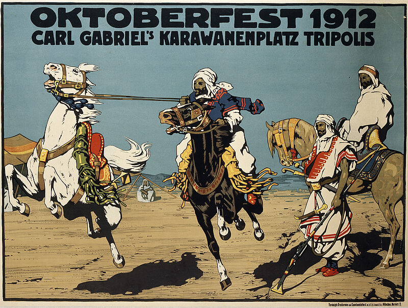 „OKTOBERFEST 1912 / CARL GABRIEL'S KARAWANENPLATZ TRIPOLIS“ (Originaltitel), 1912