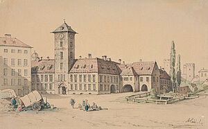 August Seidel, Herzog-Max-Burg, um 1830, um 1870