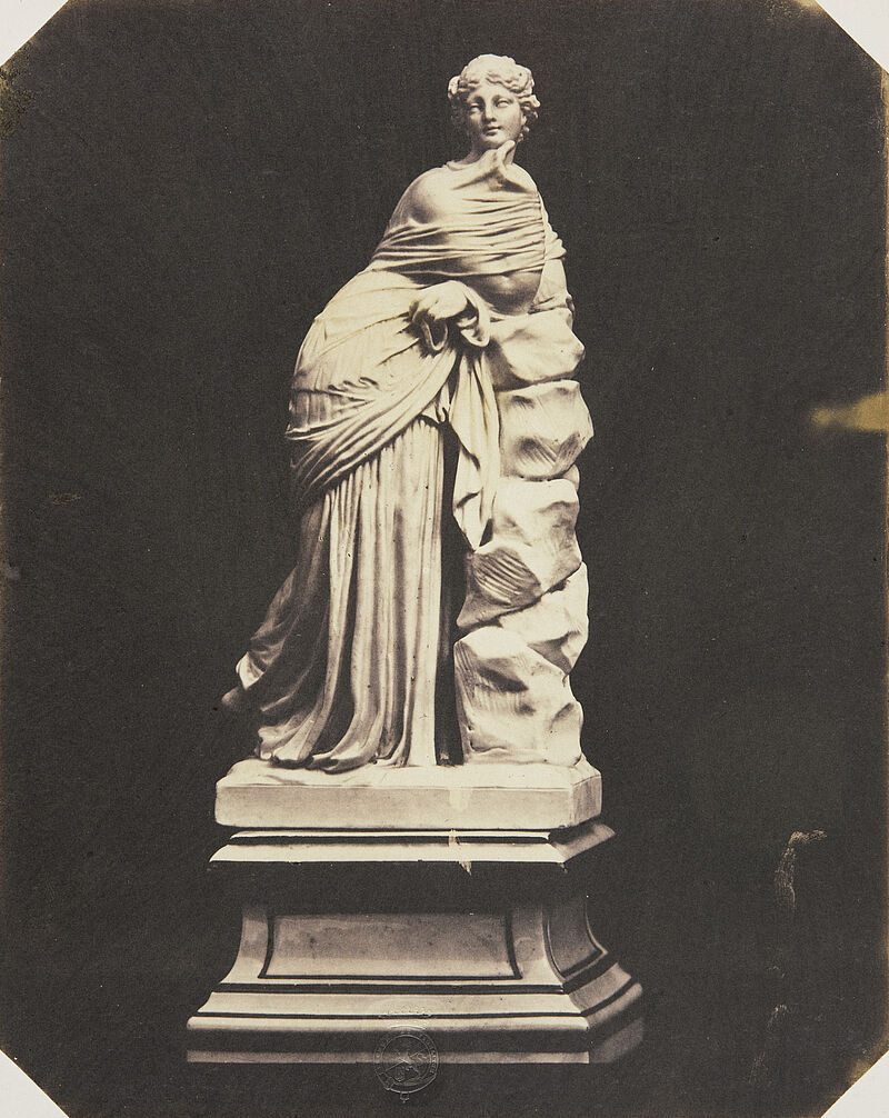 Ludwig Belitski, Statuette von Biscuit nach der Antike, bezeichnet als Deidamia, Arbeit eines vorzüglichen Modelleurs der Berliner Porzellan-Fabrik, 18. Jahrhundert (aus: Vorbilder für Handwerker und Fabrikanten...), vor 1855