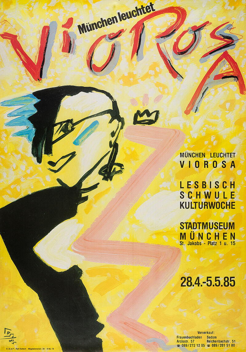 Cosy Pièro, Plakat "München leuchtet VioRosA", 1985