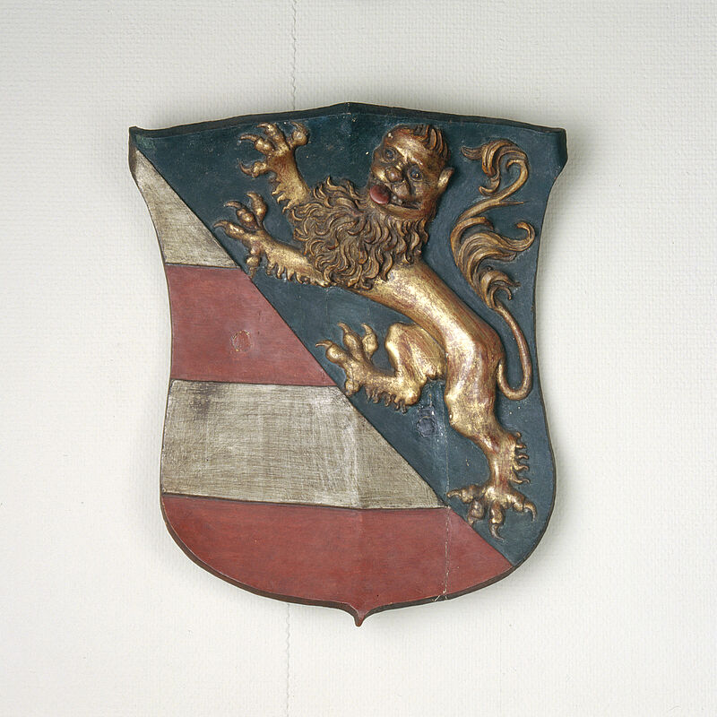 Erasmus Grasser, Wappen der Grafschaft Görz aus dem Fest- und Tanzsaal des Alten Rathauses in München, 1477