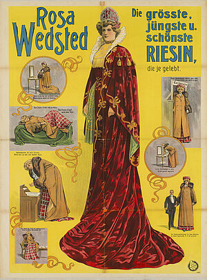 Fa. Lith. Adolph Friedländer, "Rosa Wedsted. Die größte, jüngste und schönste Riesin, die je gelebt." (Originaltitel), um 1907