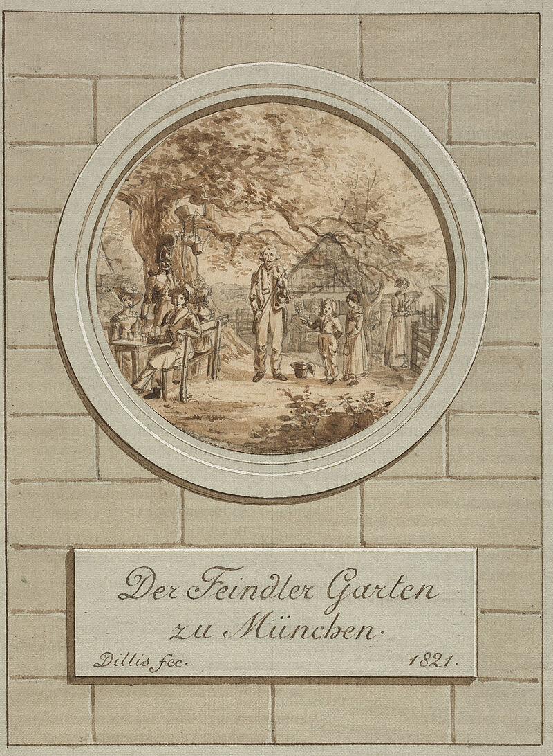 Johann Georg von Dillis, Gasthaus Feindler, 1821, 1821