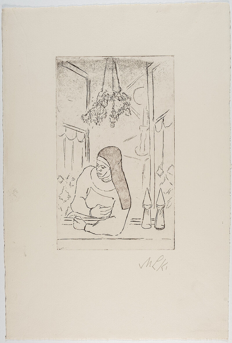 Maria Luiko, Nonne am Fenster, um 1935