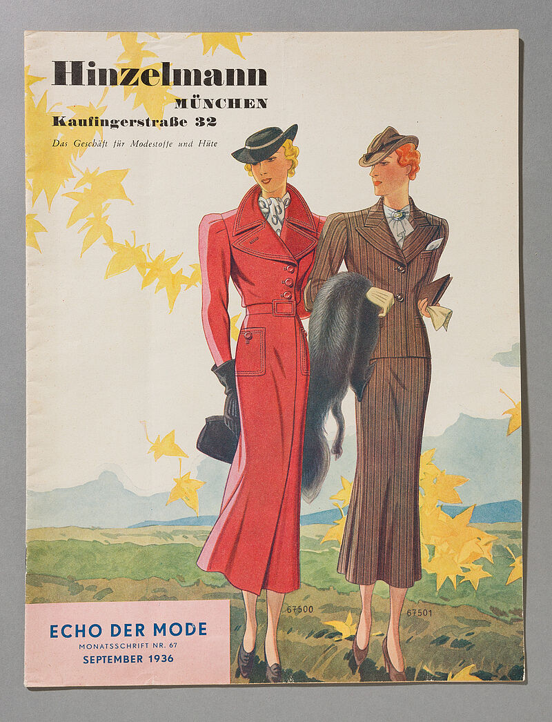 Yva, Madame d'Ora, Movag Modenverlag, Kaufhauskatalog: Hinzelmann München, Kaufingerstraße 32, Echo der Mode, Monatsschrift Nr. 67, September 1936